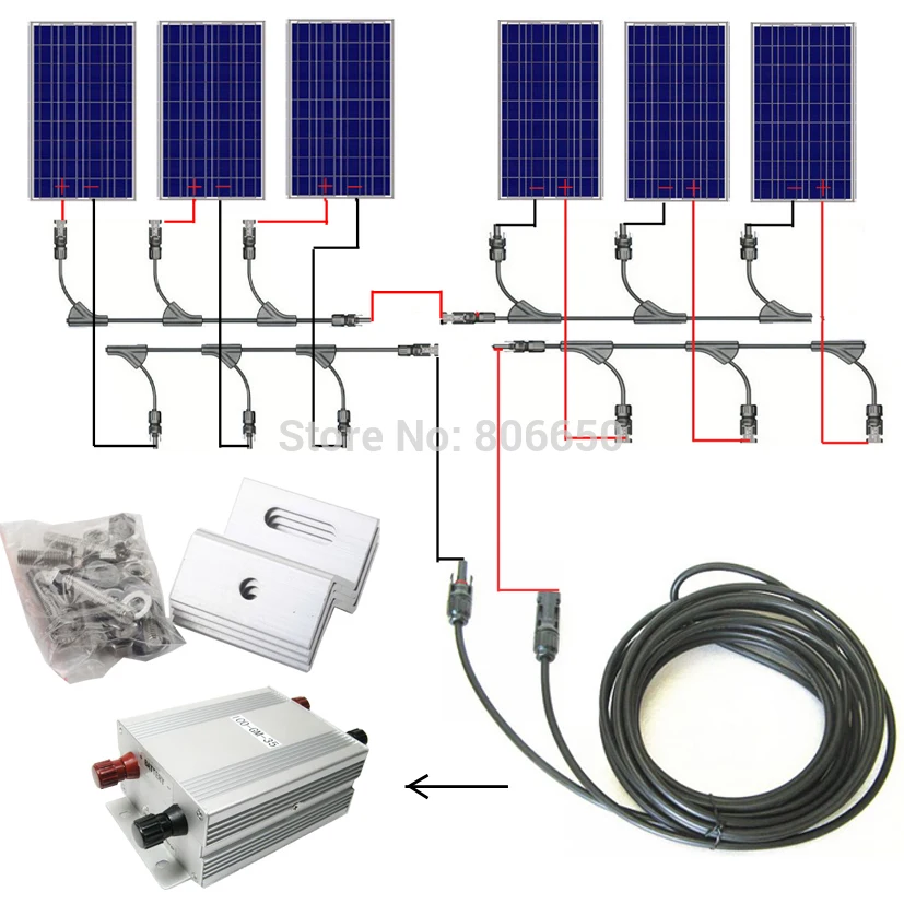 USA Stock COMPLETE KIT 600W Solar Panel Cells Off Grid System, 600w solar system for home, au eu usa stock complete kit 600w solar panel cells off grid system 600w solar system for home free shipping