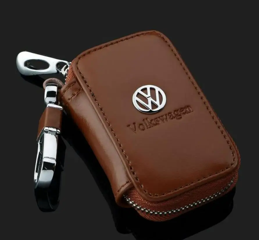 

2019 new leather metal key ring for Volkswagen Toyota Mitsubishi and other models for the key package Y-166