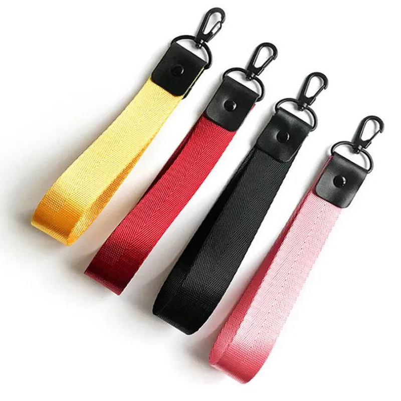 

4 Colors Ribbon Keychain Women Phone Case Wallet key Chain Lanyard Neck porte clef For Bag Charms Keyring llaveros mujer