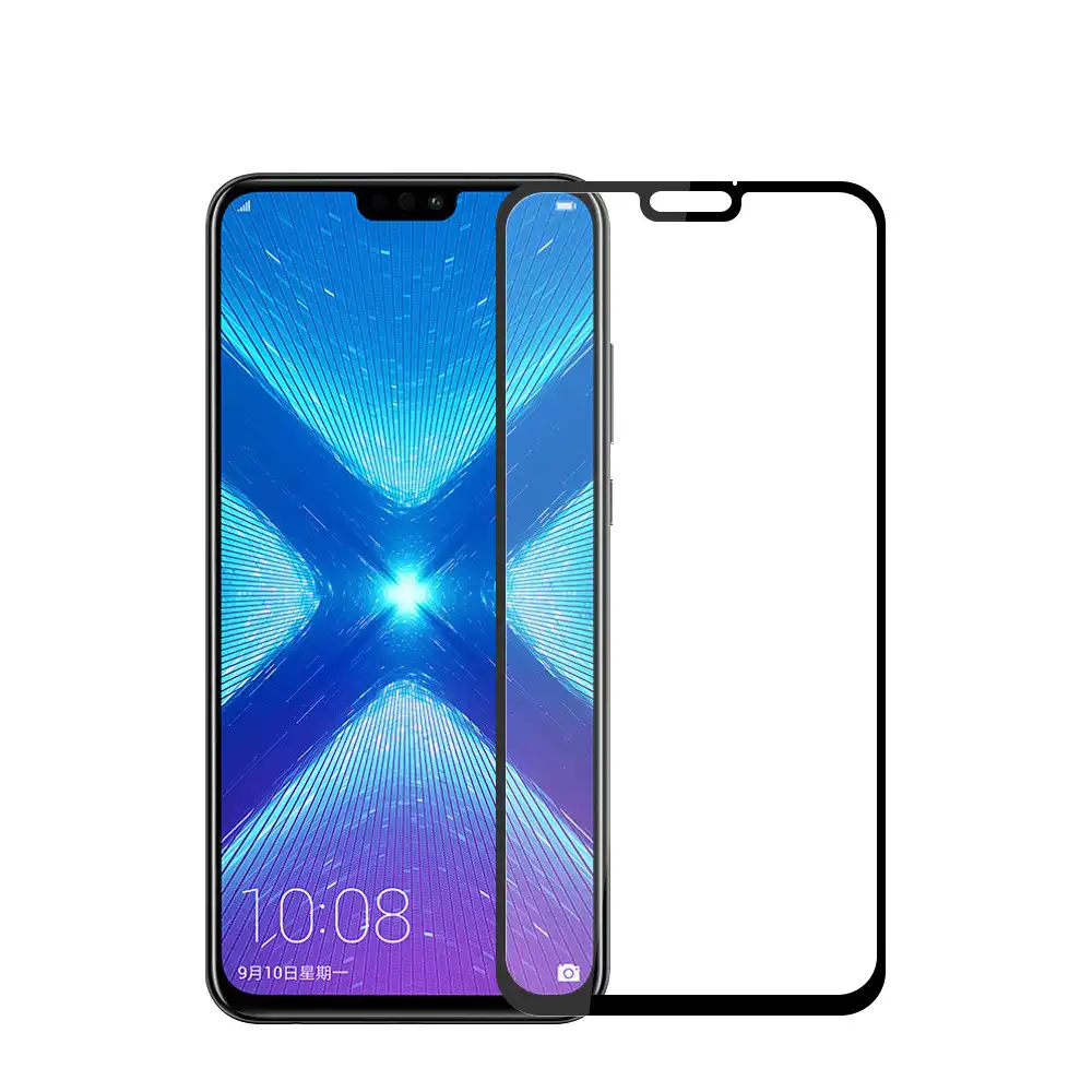Huawei honor 8x стекло полное покрытие RONICAN Встроенная черная Противоударная защита для