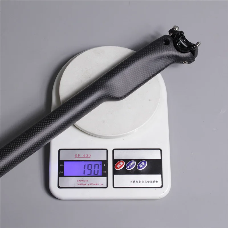 NO LOGO 3K Carbon Fiber MTB Seatpost Lightweight Road Bike Seattube Bicycle Seat Post Black 27.230.831.6mm Cycling Parts (2)