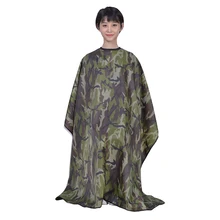 Профессиональная камуфляжная повязка для волос, водонепроницаемая Парикмахерская накидка, сделанная с Антистатическая ткань, парикмахерское платье для стрижки волос