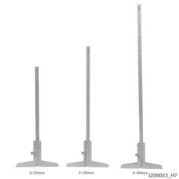 

0-150mm 200mm 300mm Depth Vernier Caliper 0.02mm Accuracy Depth Gauge Depth Measuring Tool
