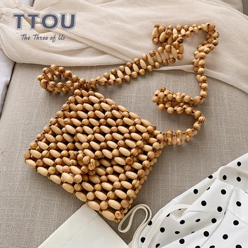 

Fashion Summer Bamboo Beach Women's Bag Straw Lady Messenger Crossbody Bag Female Over Shoulder Flap Bag 2019 New Ins