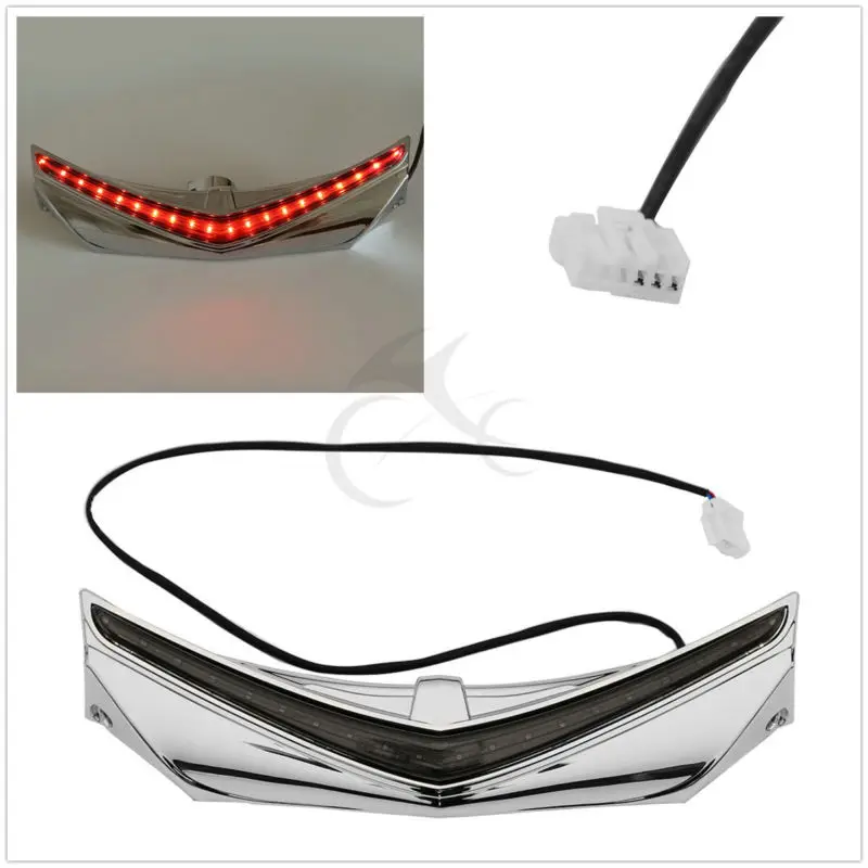 

Motorcycle Rear Fender Tip W/ LED Run-Brake Accent Light For Honda Goldwing 1800 2012-2017 F6B 2013-2016