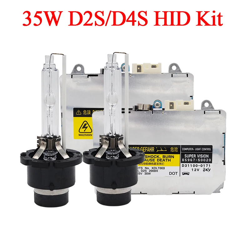 SKYJOYCE 35 Вт Автомобильные фары Xenon D2S HID Kit 4300K 5000K 6000K 35W D2R D4R D4S комплект ксенонового