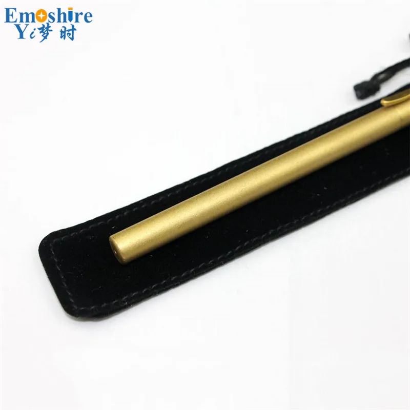Emoshire New matte brass pencils working brass pen brass pencils copper pen neutral signature pen (11)