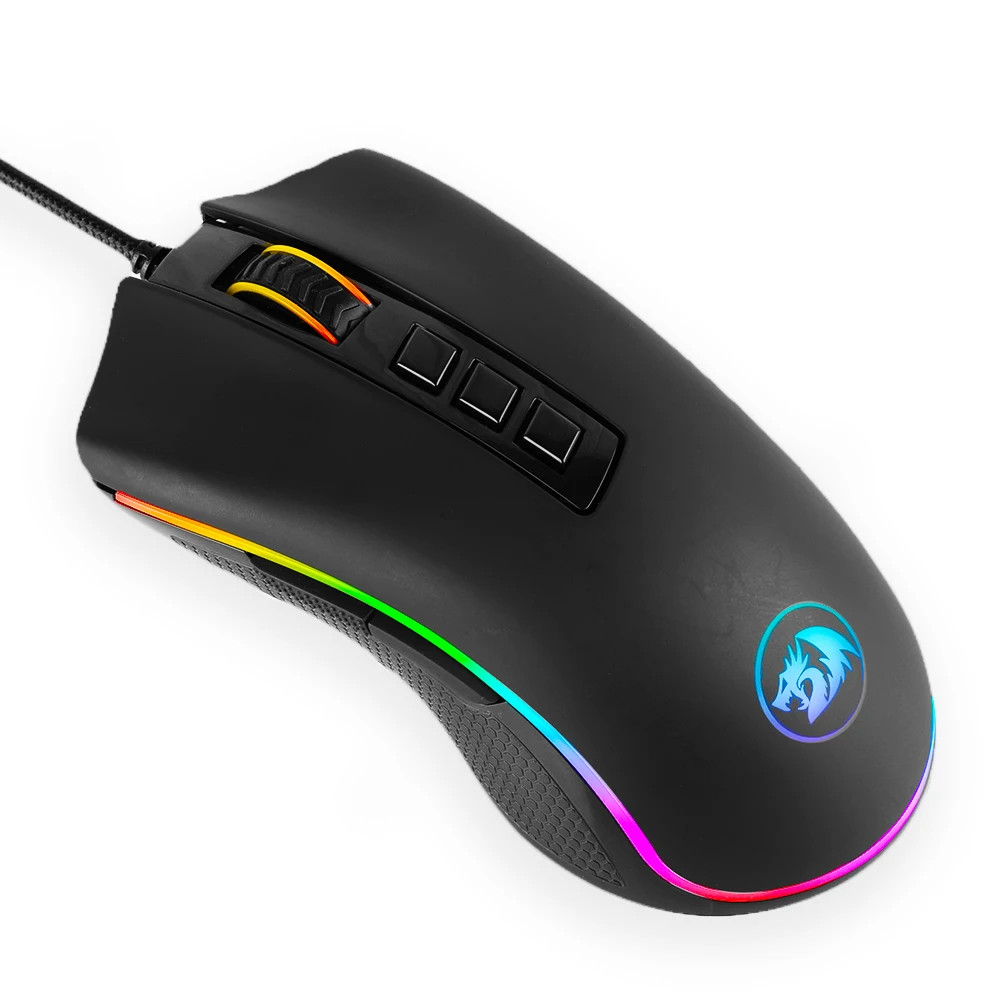 Redragon 5000 dpi RGB Проводная игровая мышь Мыши 6 Регулируемых уровней с 8 кнопками для ПК