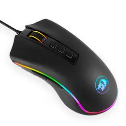 Redragon 5000 dpi RGB Проводная игровая мышь Мыши 6 Регулируемых уровней dpi с 8 кнопками для ПК игровой выпуск видео игры