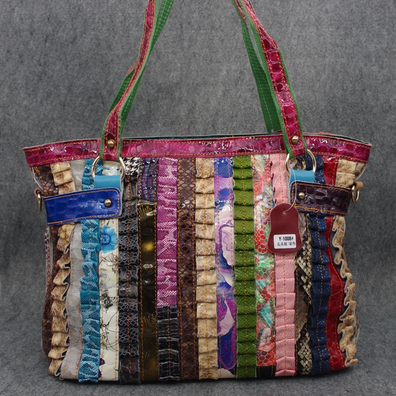 Multi Color Shoulder Leather Bag | semashow.com