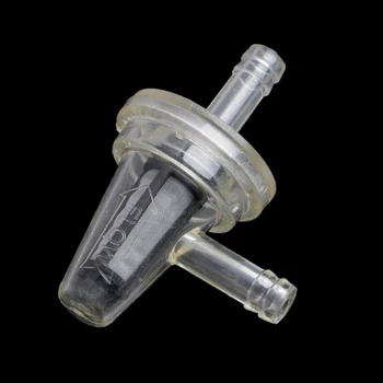 

1x Universal Motorcycle Right Angle Fuel Filter Fits 1/4" 6mm Hose Lines Drop shipping