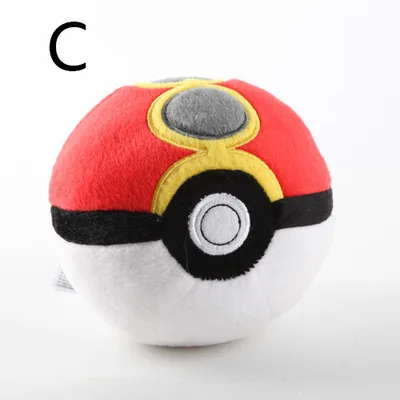 Аниме животные мяч Милый Пикачу Pokeballl плюшевый брелок-Плюшевая Кукла сумка Ключи Подвеска Мягкая кукла игрушки дети подарок на день рождения