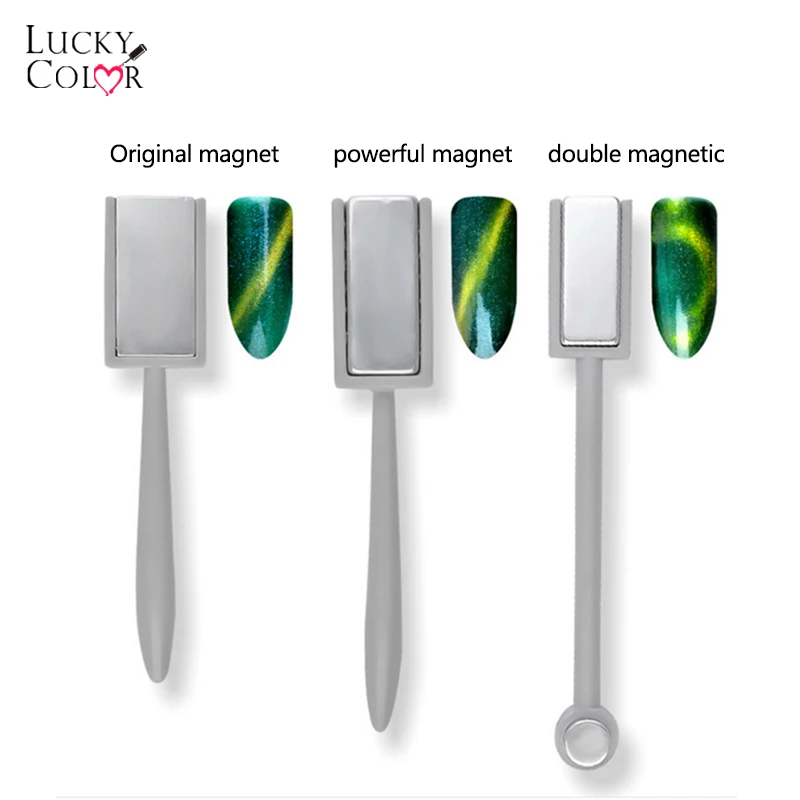 

Double Head Cat Eye Gel Megnet Stick Strong Effect Sticker Magical Board 3D Cat Eey Nail Gel Polish UV Gel Nail Art Design Tools