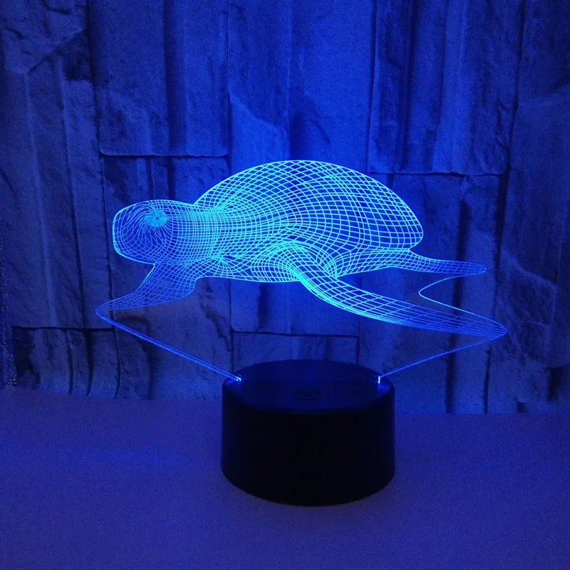 

YIMIA Creative Motion Sensor Turtle 3D Led Night Light Tortoise 7 Color Home Table Party Bar Decoration Lamp Children Kids Gifts