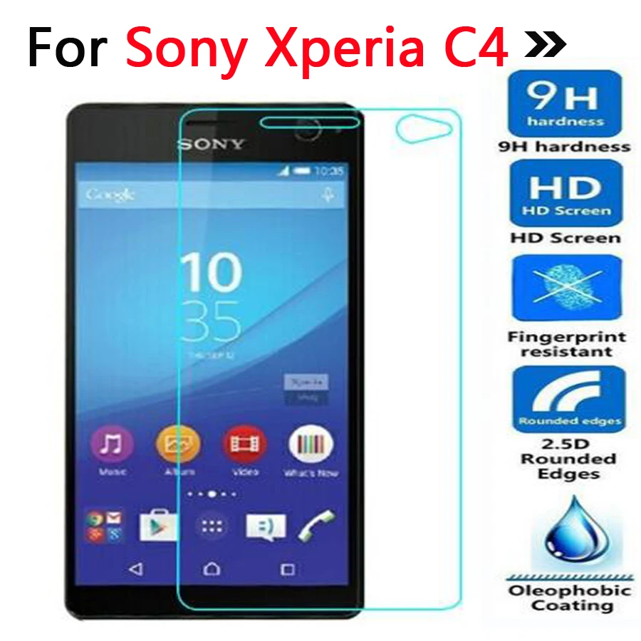 Tempered Glass For Sony Xperia C4 Screen Protector Toughened Protective Cover For Sony Xperia C4 Dual E5333 E530 Film Guard Case Tempered Glass For Sony Xperia C4 Screen Protector Toughened Protective Cover For Sony Xperia C4 Dual E5333 E530 Film Guard Case