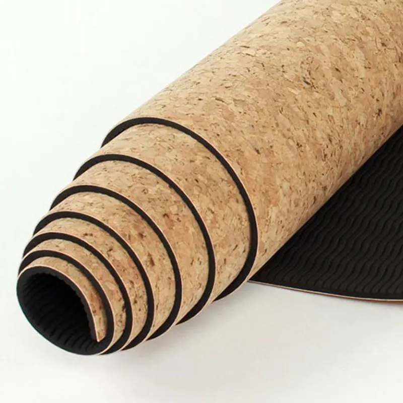 [QUBABOBO] High Quality Cork+TPE Yoga Mat Fitness Mat Gymnastics Cushion Non-slip Pilates Balance Sport Colchonete 4mm,5mm,6mm