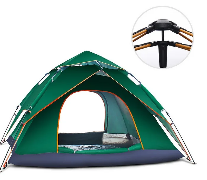 4 человека 240x210x135 см двухслойная большая кемпинговая палатка зонтик тип Открытый G4 автоматическая палатка с гидравлическим механизмом раскладывания