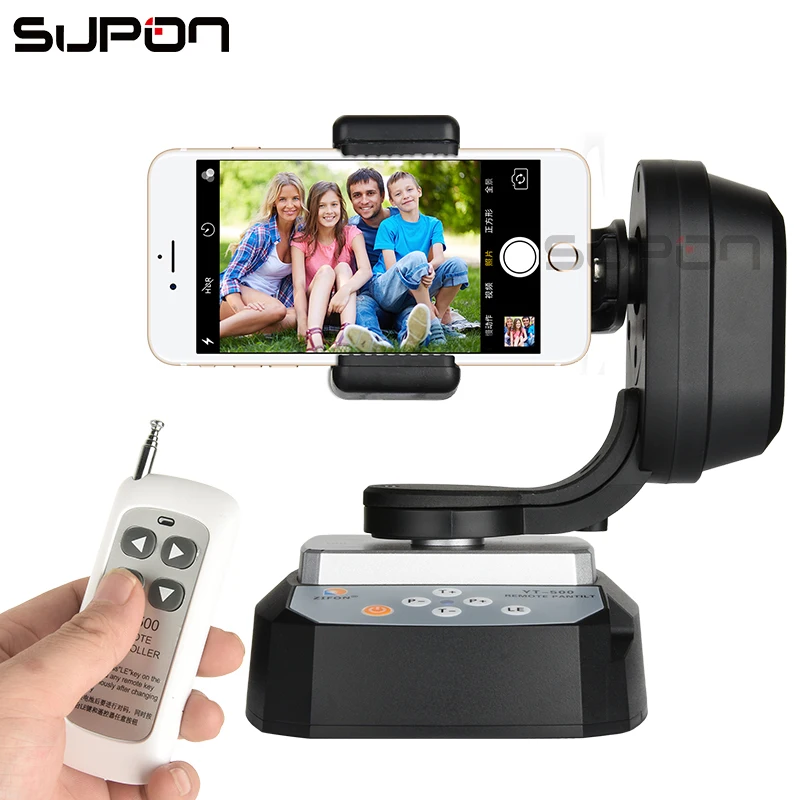 SUPON YT-500 Smart Go Pro панорамный PTZ с беспроводным пультом дистанционного управления Pan Title для телефона SLR камера веб-трансляция