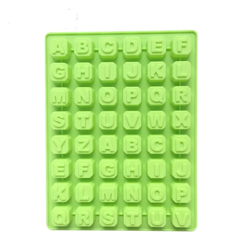 

48 Letters Of The Alphabet Silicone Chocolate Molds, Handmade Diy Ice Lattice Mold Handmade Soap Mold