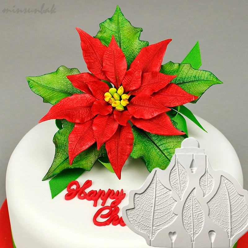 

minsunbak DIY Chocolate Silicone Mold New Maple Leaf Cake Decorating Baking Tools Gumpaste Mold