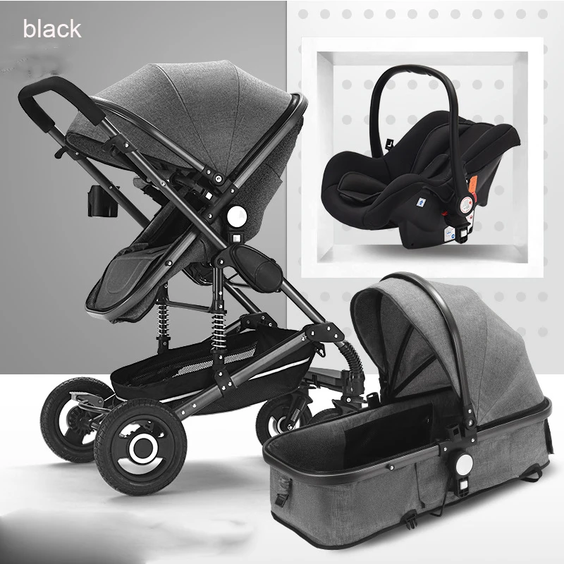 Baby Stroller basket safety seat 3 in1 
