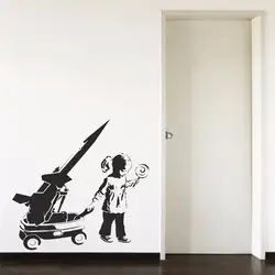 Wagon девушка ракета леденца детская комната спальня обои гостиная домашний переводная наклейка Съемная виниловая искусства стены стикер