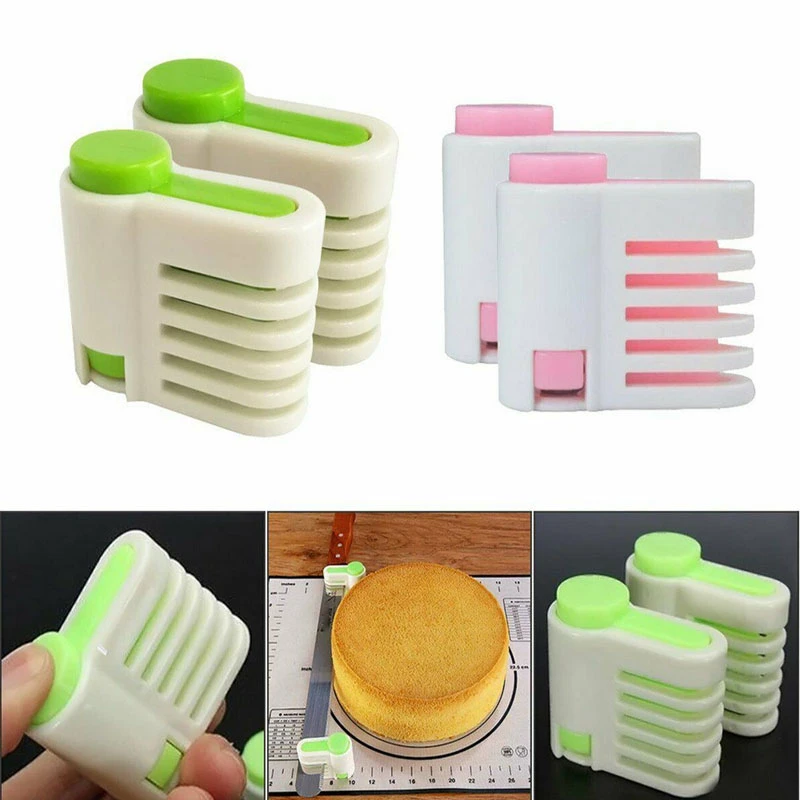 2Pcs 5 Layers DIY Cake Bread Cutter Leveler Slicer Set Cake Cutting Fixator Tool 2Pcs 5 Layers DIY Cake Bread Cutter Leveler Slicer Set Cake Cutting Fixator Tool