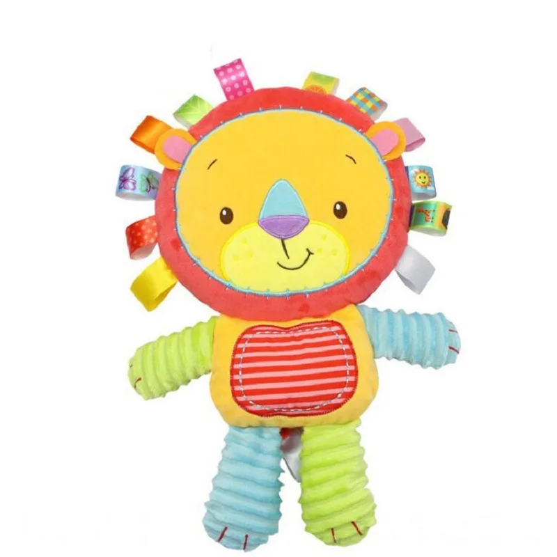

Happy Monkey Baby Rattle Soft Plush Toys Bibi Squeaker Inside Infant Calm Brinquedos Bed Bells Trolley /Crib Hanging Toy KF086
