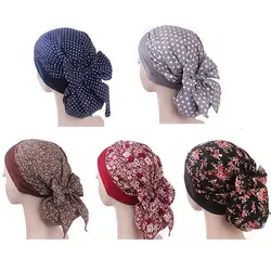 Лучшие продажи Для женщин хиджаб горячей мусульманский шарф Тюрбан Кепки пастырской Стиль исламский шарф эластичной ткани головной убор