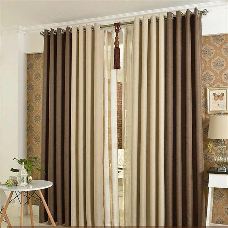 beige curtain