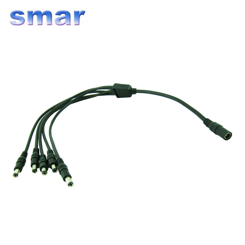 CCTV Camera Cable 1 to 5 DC Power Splitter Adapter Cable CCTV Camera Cable for Security