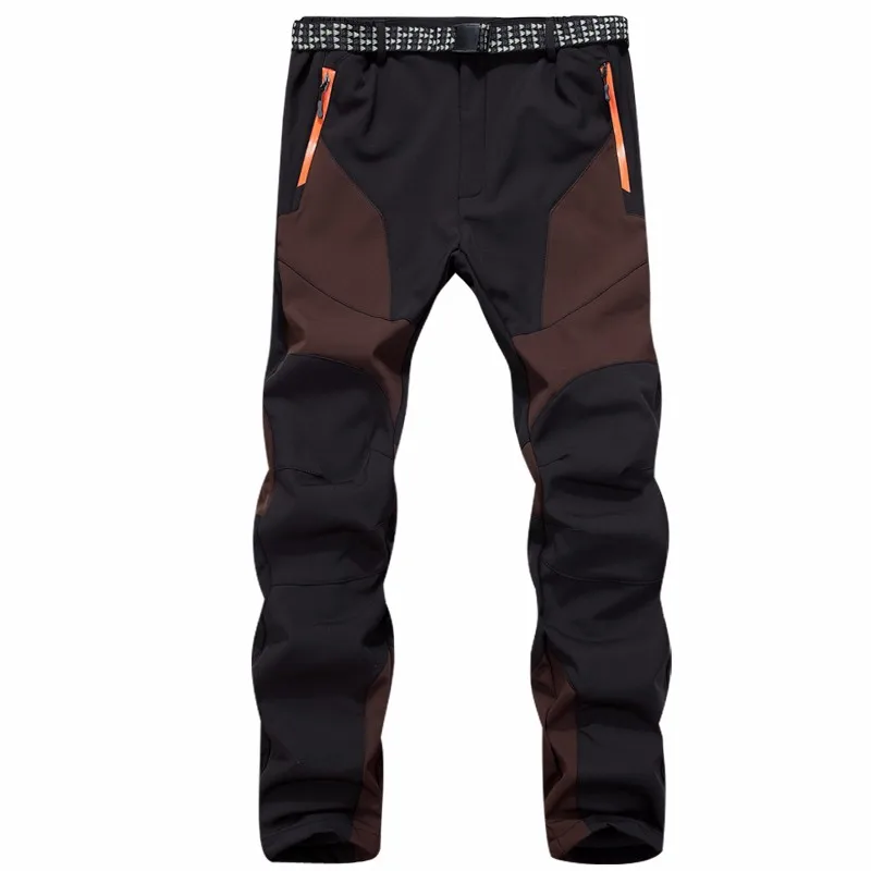 Лыжные штаны для походов новые мужские водонепроницаемые ветрозащитные осенние зимние спортивные альпинистские мягкие флисовые штаны