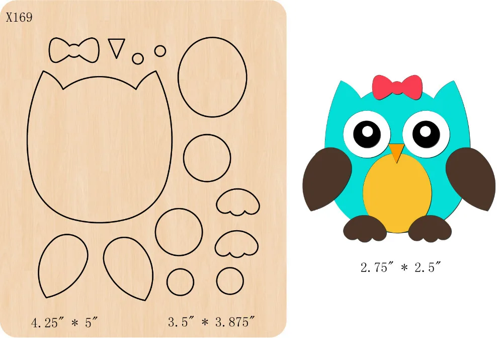 

New OWL Wooden die Scrapbooking D-52 Cutting Dies