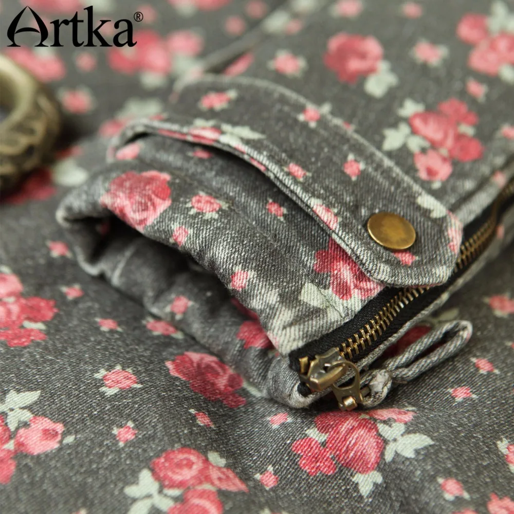 Capuchon Plus Femmes Veste Taille Femelle De Artka La Survêtement Coupe À Cordon vent Fourrure 2018 Flower Ceinture Chaud Pardessus Ma11046d Parka Hiver FPSq0w
