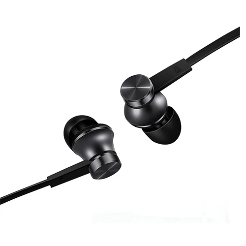 Xiaomi Piston наушники Basic In-Ear с микрофоном Микрофон Встроенный Handsfree проводной контроль 1,25 м шнур для Redmi смартфонов - Цвет: Black