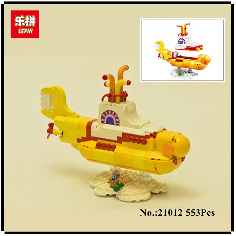 

IN STOCK NEW Lepin 21012 553Pcs The beatles yellow submarine Set 21306 Educational Building Blocks Bricks Children Toys Gifts