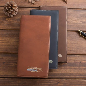

Slim Men Wallets Long Leather Men's Wallet Male Vintage Coin Purses Men's Purse Card Holder Leather Wallet Men cartera hombre