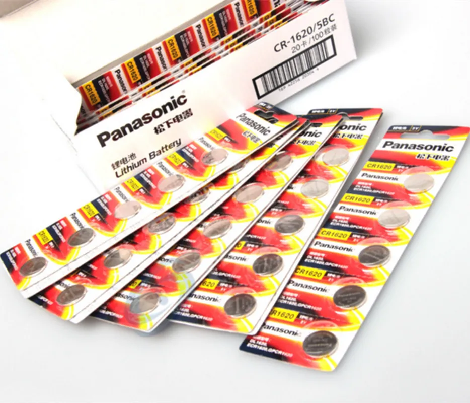 100 шт./лот PANASONIC BR1620 DL1620 ECR1620 CR 1620 3 В литиевая батарейка монета батарея|coin battery|cr 16203v