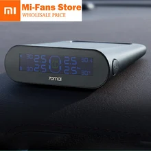 Xiaomi 70 mai Minutes Двойная зарядка TPMS автомобильная система контроля давления в шинах Контроль приложения с 4 внутренними датчиками ЖК-дисплей цветной дисплей