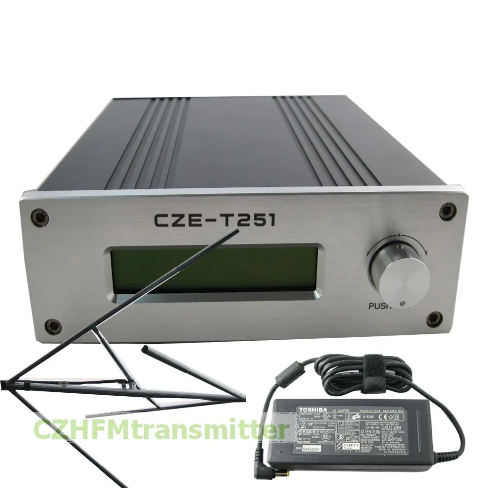 Регулируемый Профессиональный FM передатчик CZH CZE T251 0 25 Вт + антенна с круговой