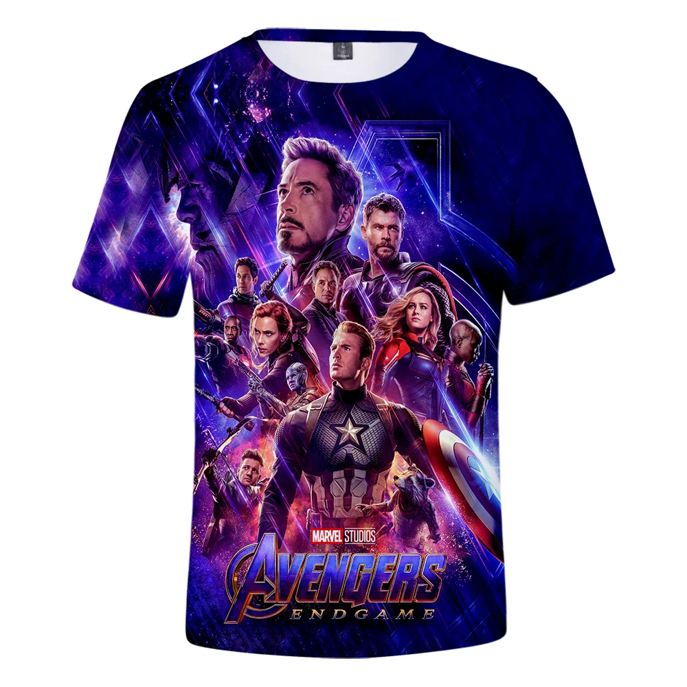Avengers Endgame men and Women t shirt Tops Short Tee Advanced Cosplay Costumes 2019 new superhero Iron Man T-shirts