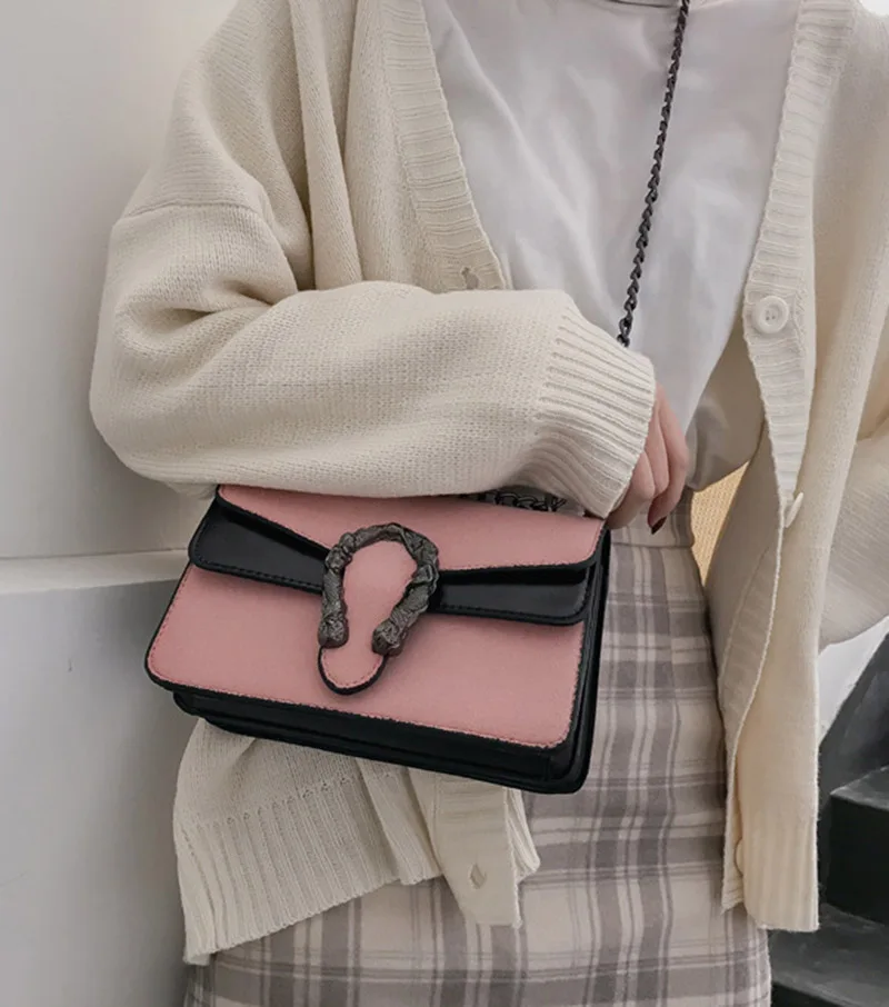 Women Fashion Design Chains Shoulder Bag Luxury Leather Female Exuqisite Handbag Holiday Crossbody Lady Casual Flap Bolsa SS3497 (25)