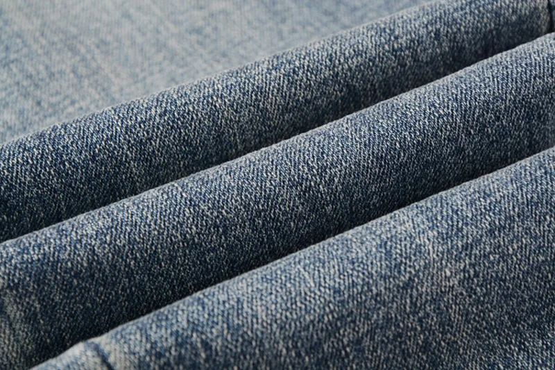 American Streetwear Men Jeans Blue Color Elastic Skinny Jeans homme Denim Casual Pants hombre Fashion Hip Hop Jeans Men