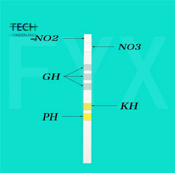 Sera 5в1 быстрый тест-полоски PH GH KH NO2 NO3 Тест-Комплект для анализа воды в аквариуме тестирование воды в аквариуме