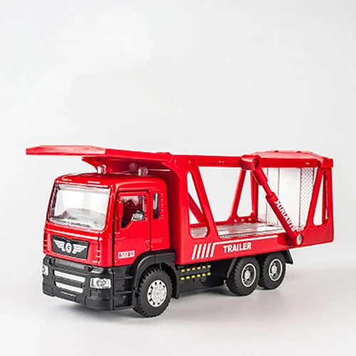 KIDAMI 1:50 сплав оттягивающийся литой автомобиль модель подарок игрушки для детей siku autos a escala пожарный трактор carro miniatura - Цвет: Car transport truck