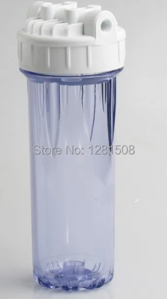 

New 2014 Transparent Double-Ring 10 Inch High Pressure Filter Bottle Water Filter Housing 1/2 Inch Connection Interface