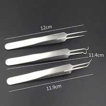 Полезные прямые омоложение кожи для омоложения угорь клип Пинцет из нержавеющей стали уход за кожей лица чище прыщ комедонов жидкость для снятия Комплект