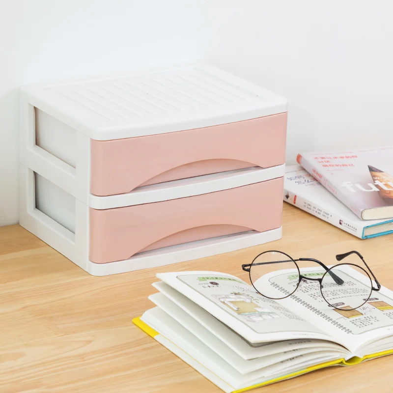 Plastic Pen Office Storage Box Multi-layer Cabinet Rack Makeup Cosmetic Medicine Sundries Drawer Bill A4 Articles Organizer