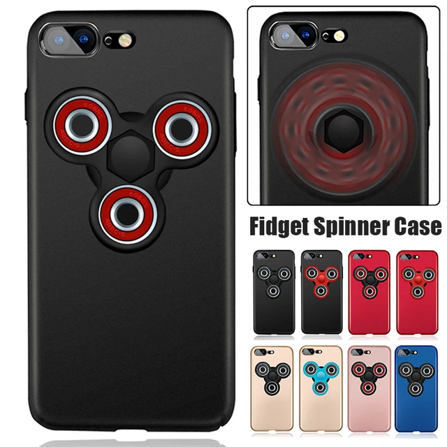 For iPhone 7 Fidget Spinner Case 2017 Hot Removeable Hand Spinner Back