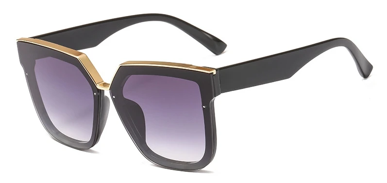 Кошачий глаз металлические усиленные Мужские t солнцезащитные очки для мужчин и женщин Модные Оттенки UV400 Винтажные Очки 47257